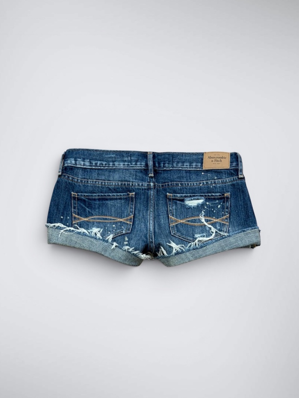 Early 2000s Abercrombie & Fitch Low Rise Micro Denim Shorts